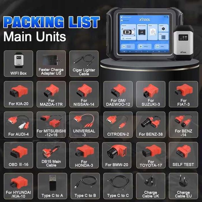 XTOOL D9S Pro Skaner Tester Diagnostyczny DoIP & CAN FD Wifi j.PL 2024