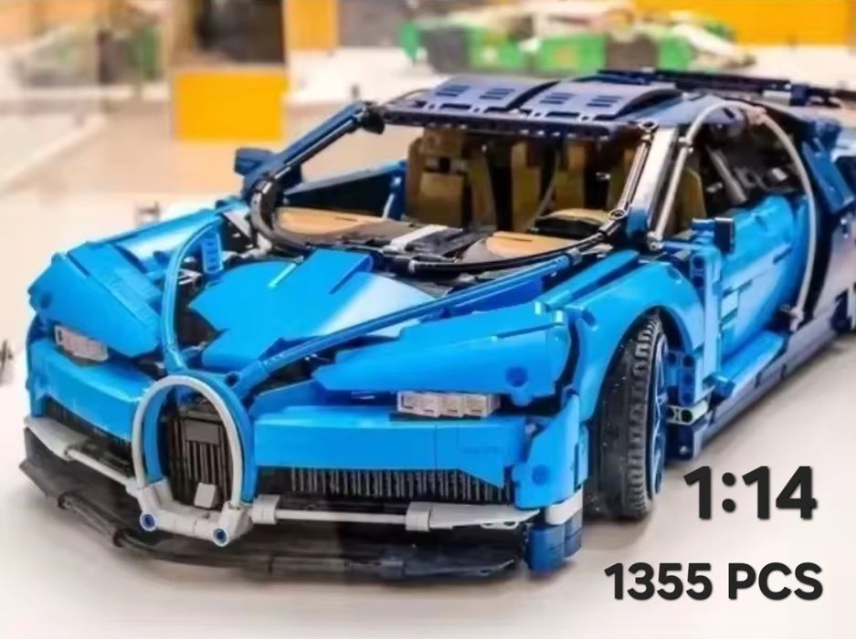 Конструктор машина Technic Bugatti 1355 деталей, масштаб 1:14