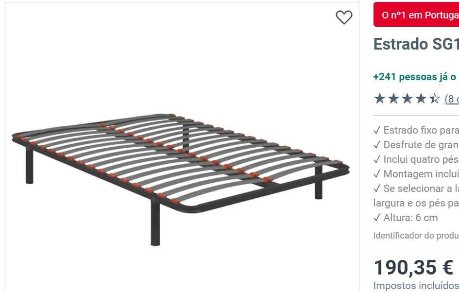 Colchão e Base com Estrado Pikolin 1,60x2,00m Praticamente Novos