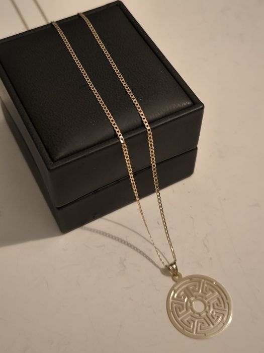 Złoty Łańcuszek 585 Złoto Gold 14K Złote Wzór Grecki