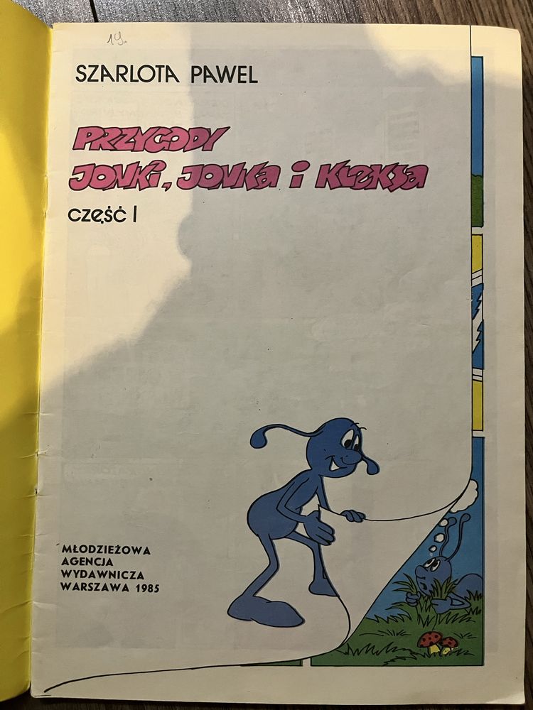 Przygody Jonki, Jonka i Kleksa - komiks - cz. I i II, 1985 r.