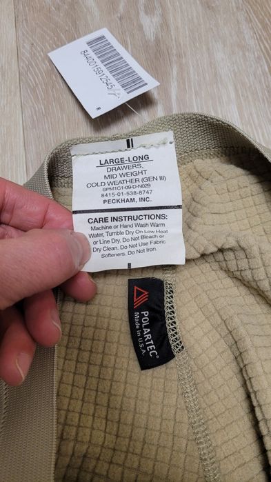 Комплект термо Level 2 США, ECWCS GEN III U.S. Army, size: L Long