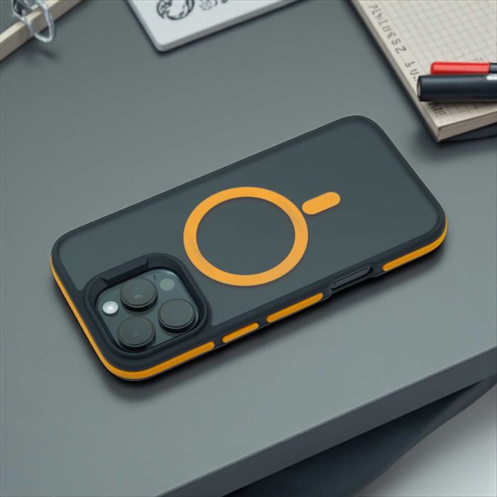 Etui JOLLBY. Dark do iPhone 16 Pro (DARK ORANGE)
