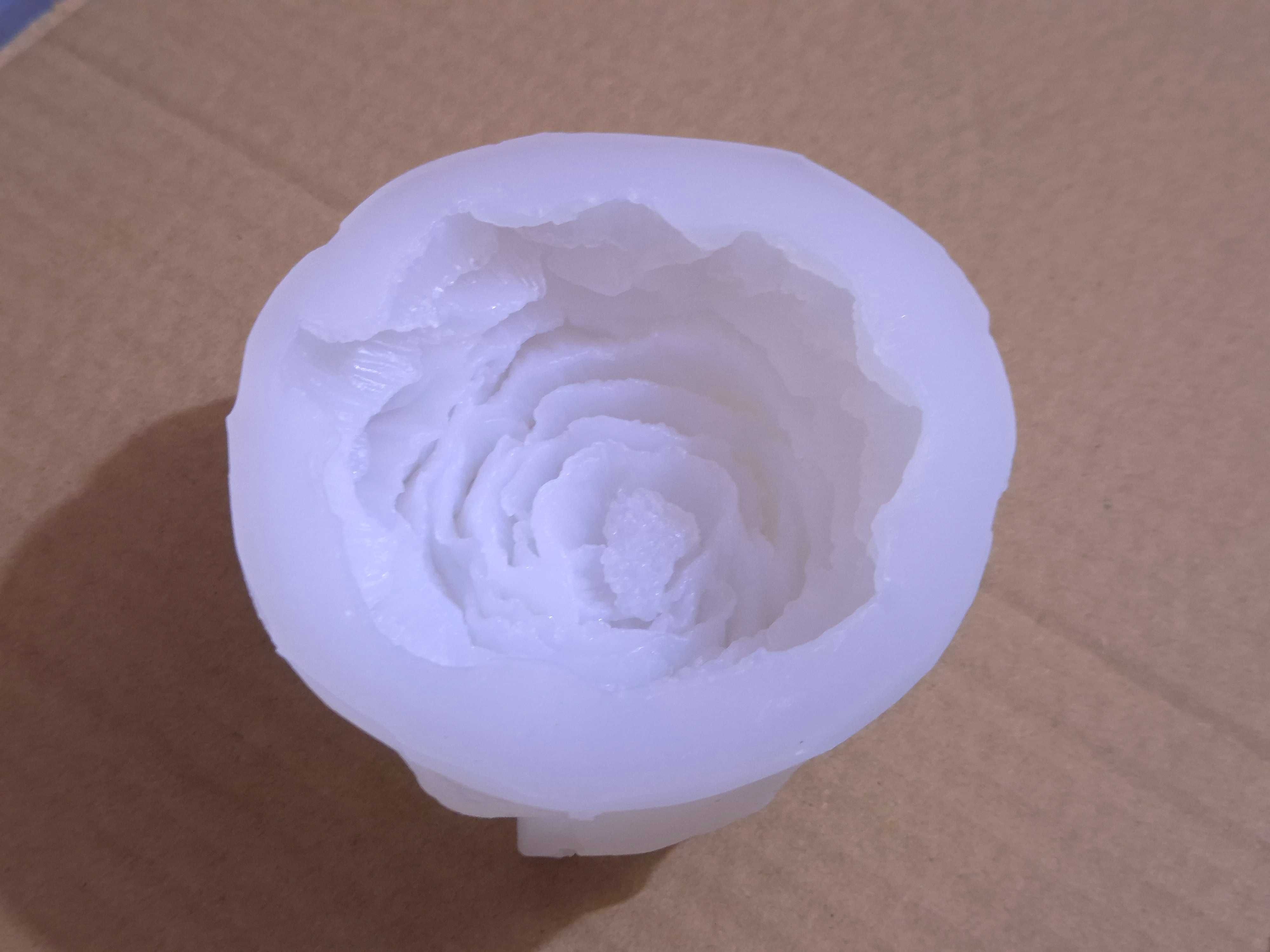 Molde em silicone p/ vela - 'Rosa'