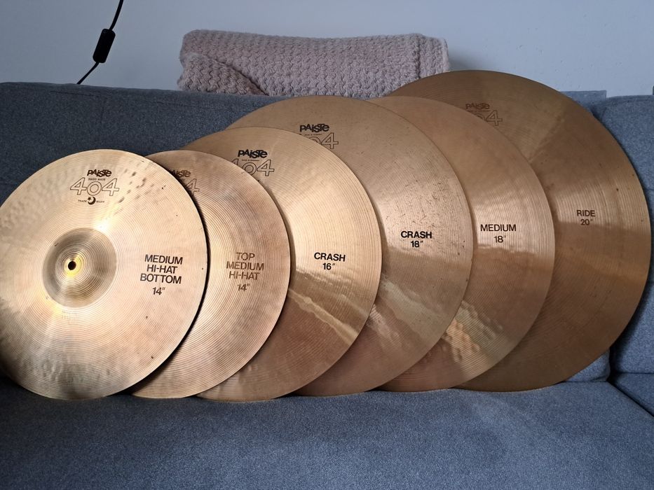 Sprzedam Paiste 404 set  20, 18, 18, 16, 14