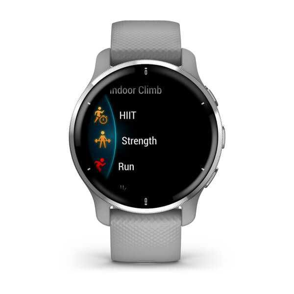 Garmin Venu 2 Plus з сірим силіконовим ремінцем 010-02496-10