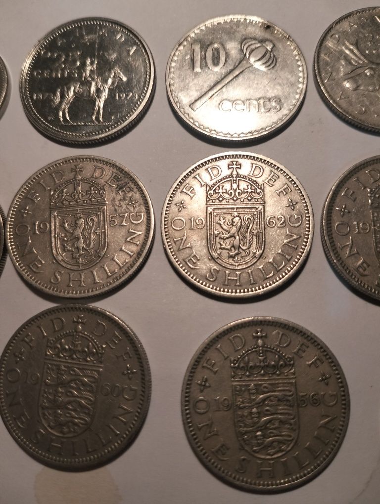 Kolekcja monet angielskich