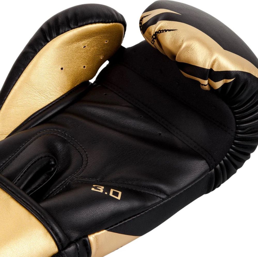 Venum Challenger 2.0 Boxing Gloves - Black/Gold 12oz/16oz (Novo)