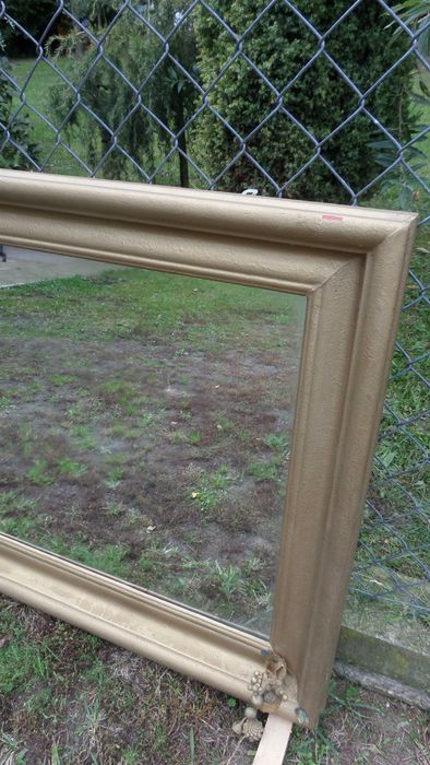 piękne duże dębowe stare lustro stan bdb wysyłka dowóz