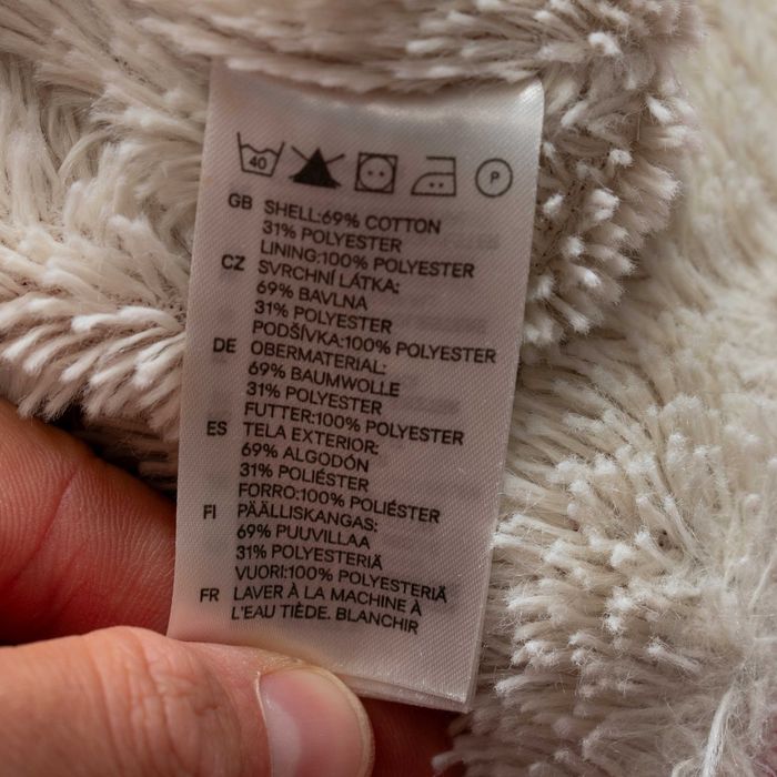 Y2k distressed style sherpa bluza ocieplana M futerko