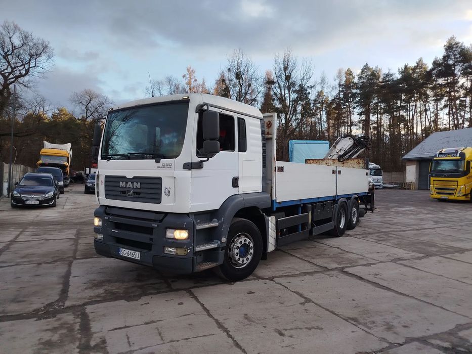 MAN Man TGA Hds ATLAS 165 budowlanka rotor widły  Man TGA stan bdb radio widły zestaw budowlanka