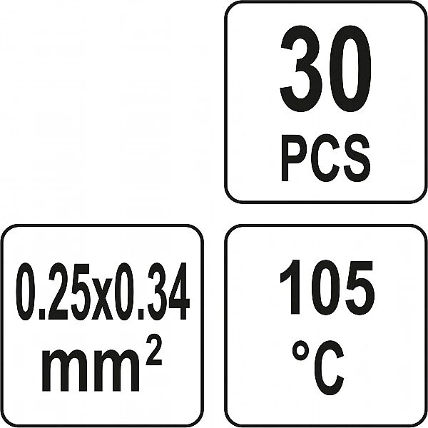 Złączki rurki koszulki termokurczliwe z cyną 30szt