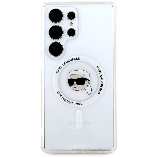 Etui Karl Lagerfeld Button Karl Head Printed Logo MagSafe Samsung Gala