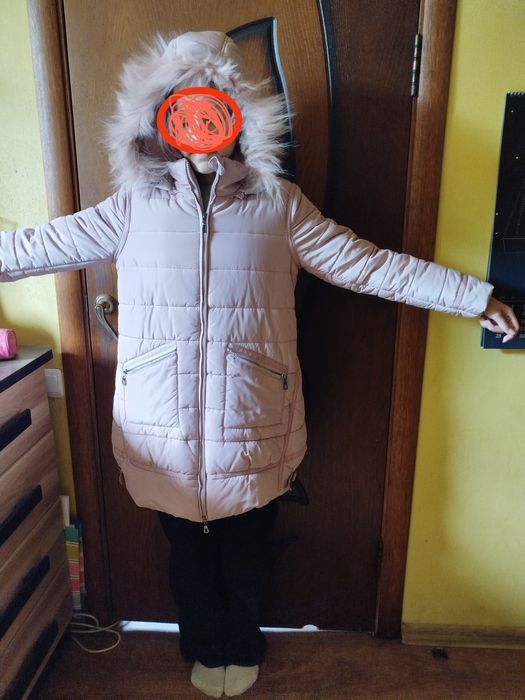 Зимняя куртка пуховик для девочек 140-150 см