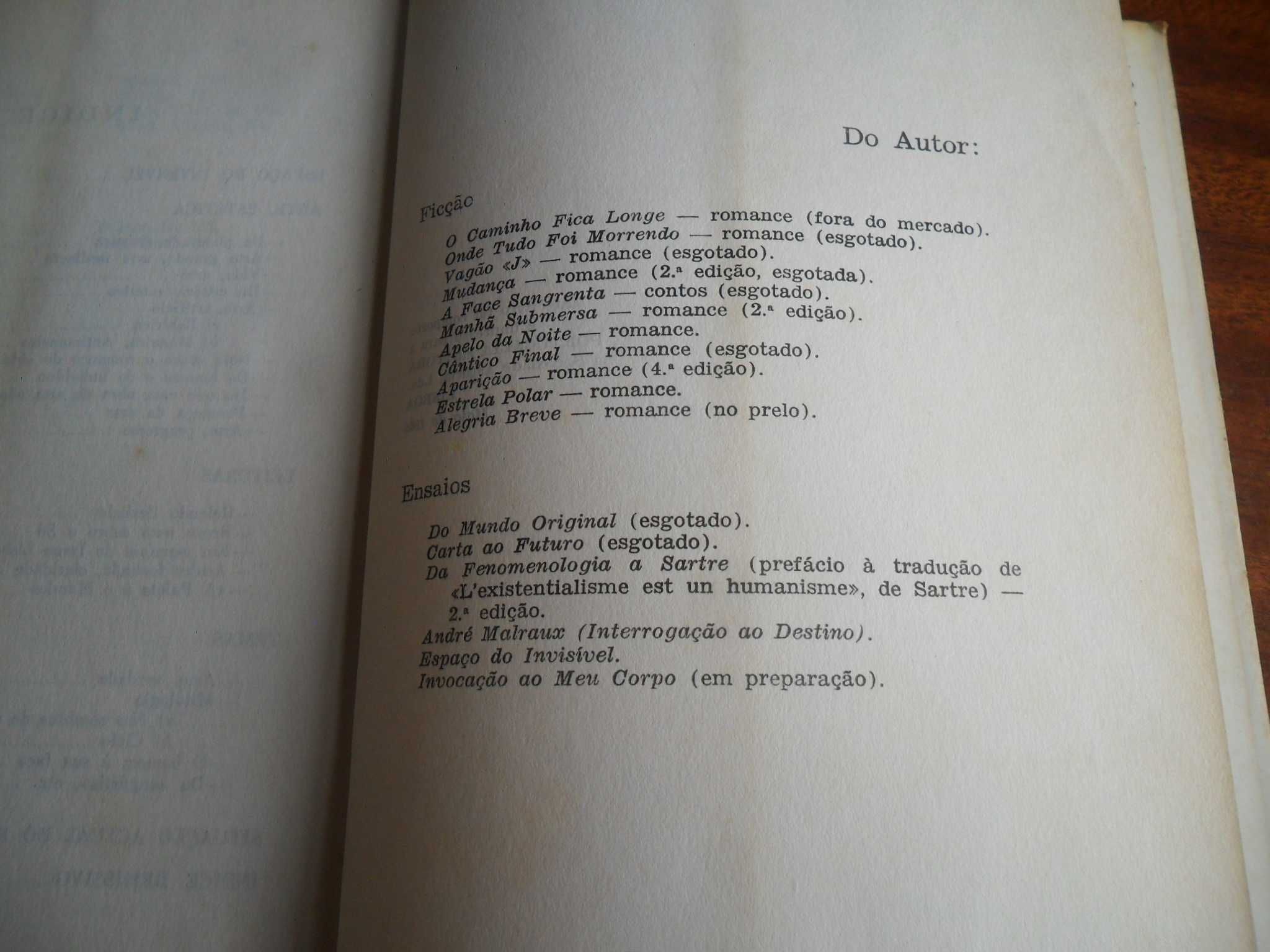 "Espaço do Invisível" Ensaios I de Vergílio Ferreira - 1ª Edição 1965