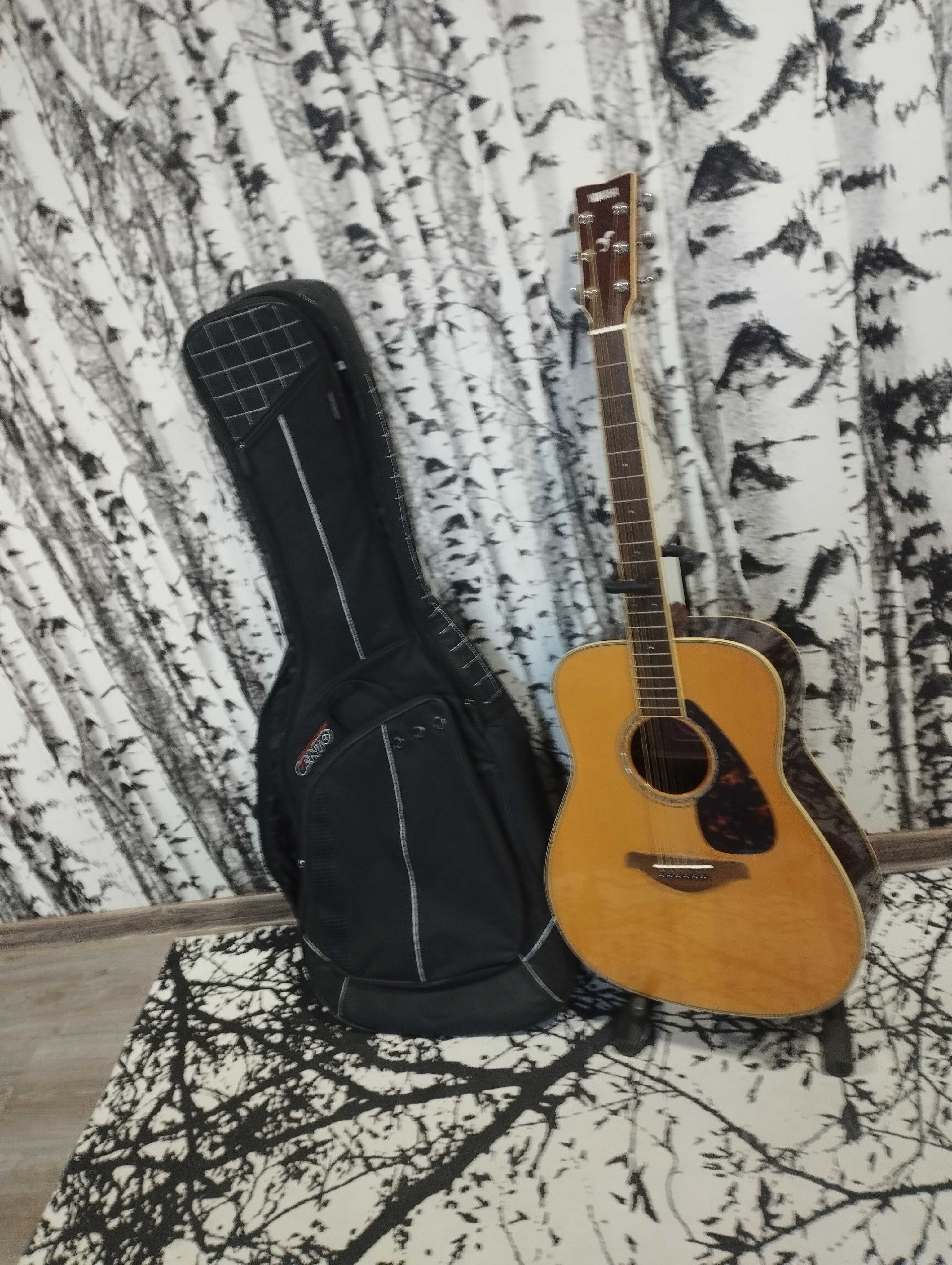 Gitara nowa Yamaha FG739S stojak i etui