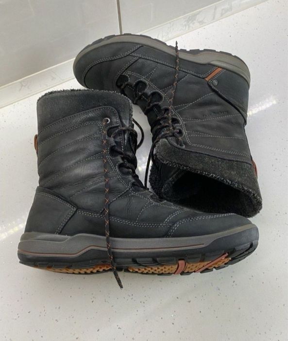 Ботинки нубукові термочеревики ECCO Yakutia Hydromax.Чоботи зимові 41