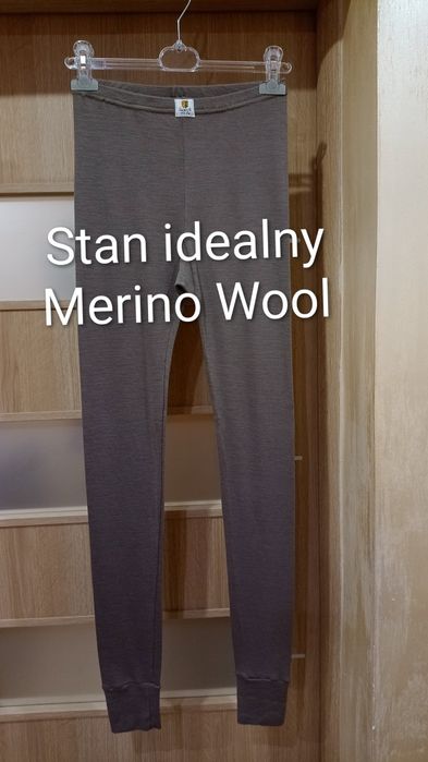 Getry legginsy termiczne wełniane, Merino Wool wełna Janus M 38