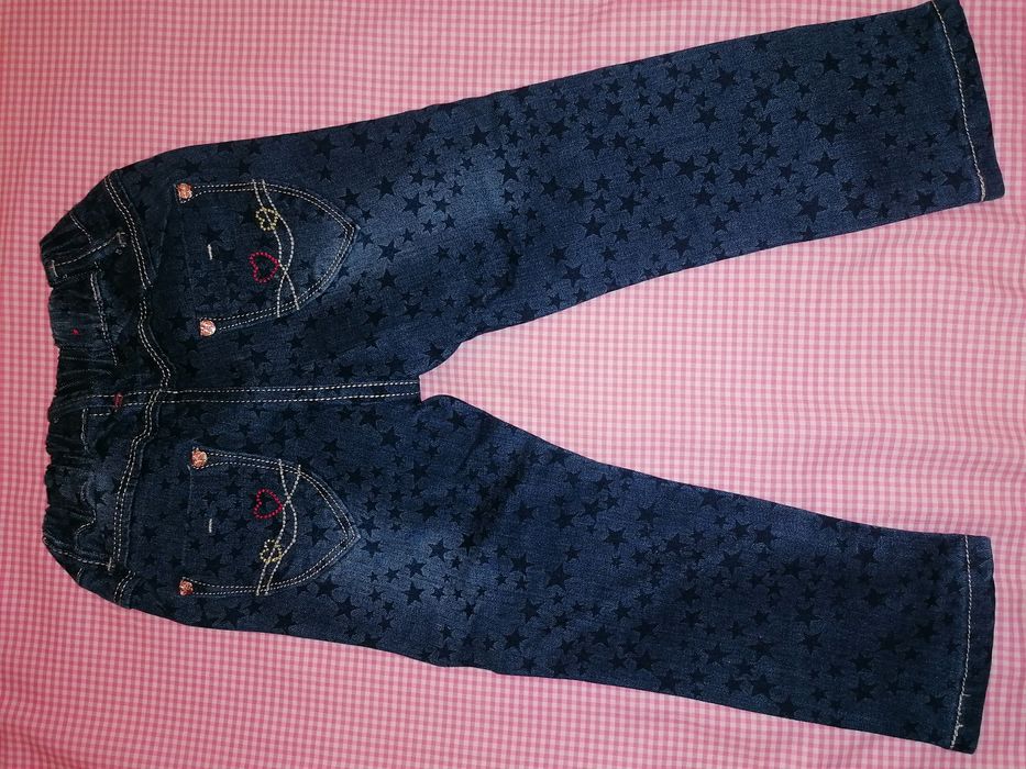 Calças ganga menina 24 meses