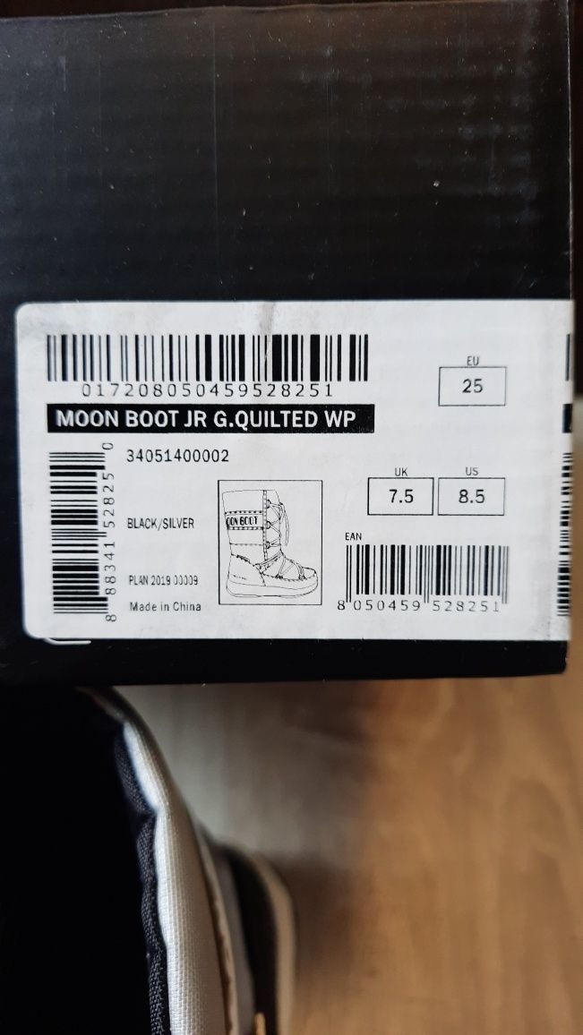 Moon Boot Jr Girl Quilted WP śniegowce 25