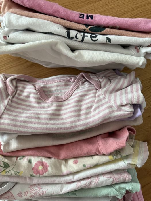 Zestaw body dziecięce dziewczęce 92 lupilu sinsay 22szt krótki rękaw