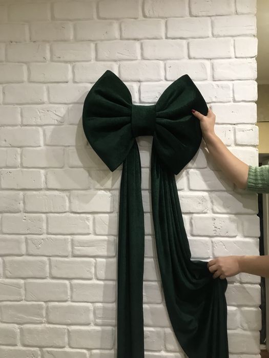 Бархатный бант большой