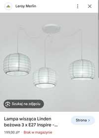 Lampa Linden 3 punktowa