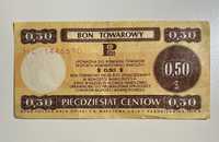 Bon towarowy 0,50 Dolara 1979 Pewex