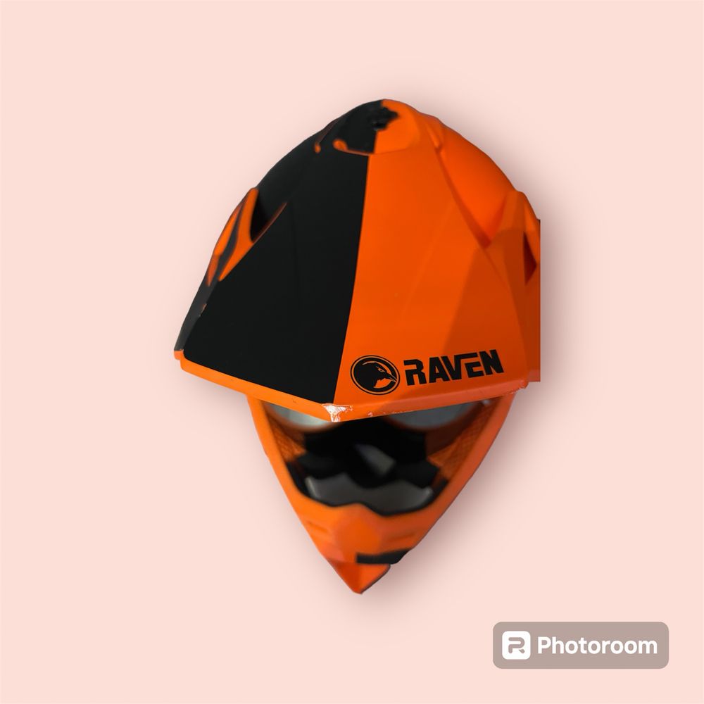 Kask Raven Airborne Split Czarno-Pomarańczowy|Gogle Raven EDGE Charge