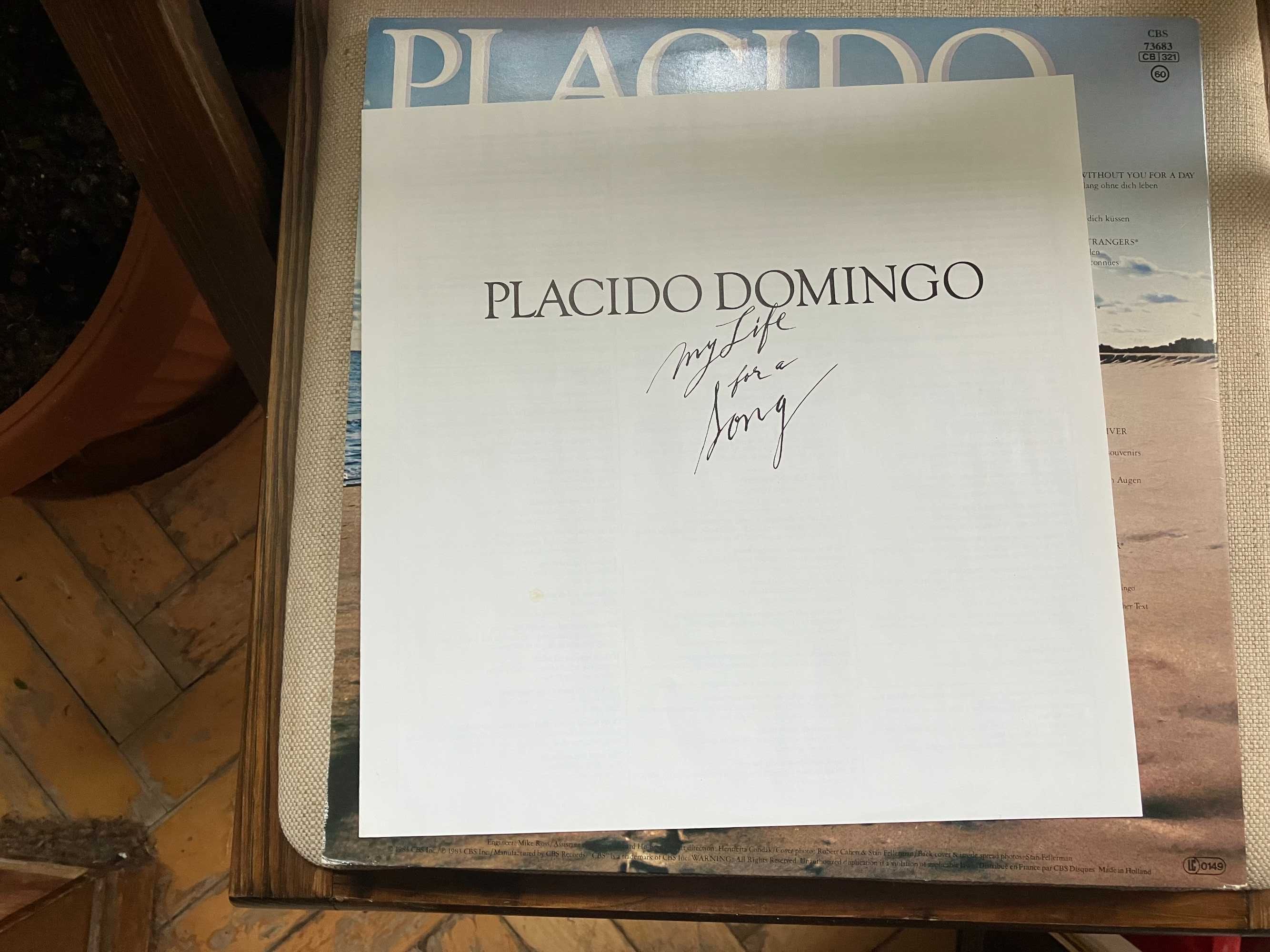 Winyl Placido Domingo " My life for a Song " mint