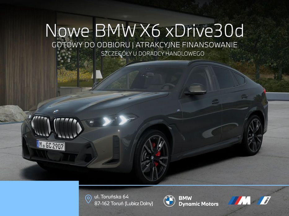 BMW X6 xDrive30d 298 KM mHEV - Gotowy do Odbioru - Kamera 360 - Pneumatyka!