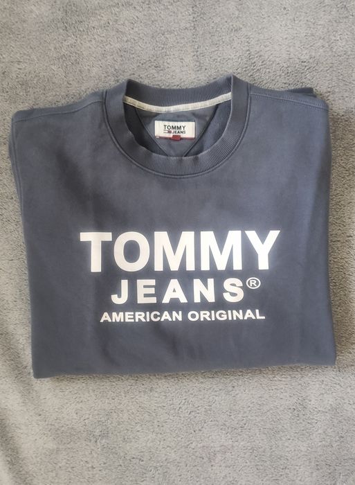 Bluza Męska Tommy Jeans – Rozmiar XXL, 100% Bawełna crewneck