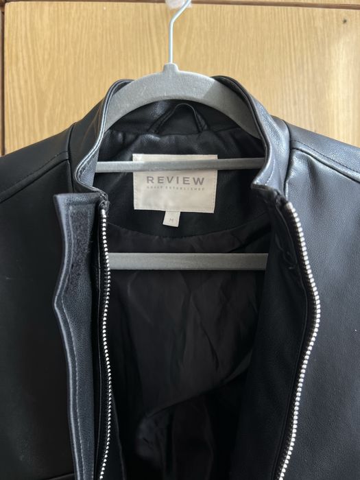 Укорочена Куртка з екошкіри жіноча Review