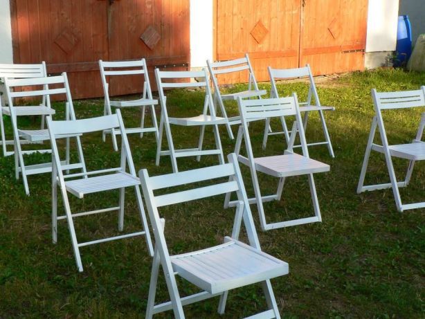 DO WYNAJĘCIA krzesła składane ,bankietowe ,obrusy stoły talerze namiot