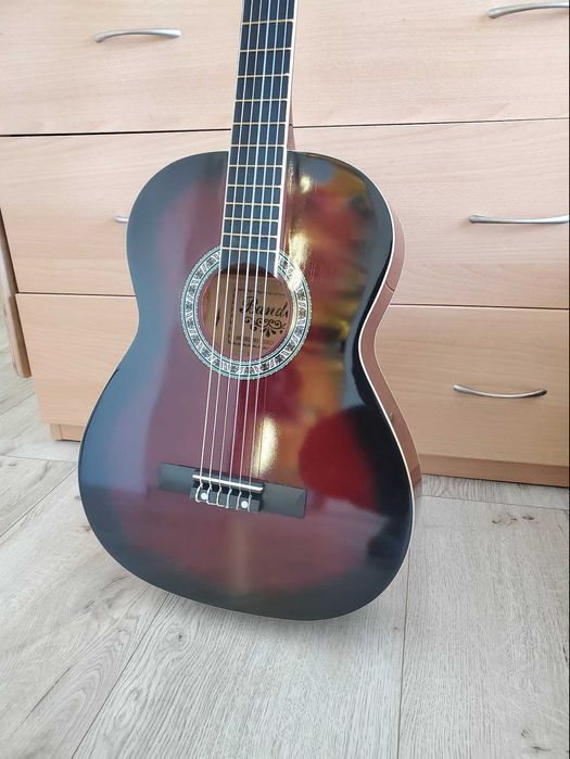 3/4 класична для дітей гітара для початківців нова бордова