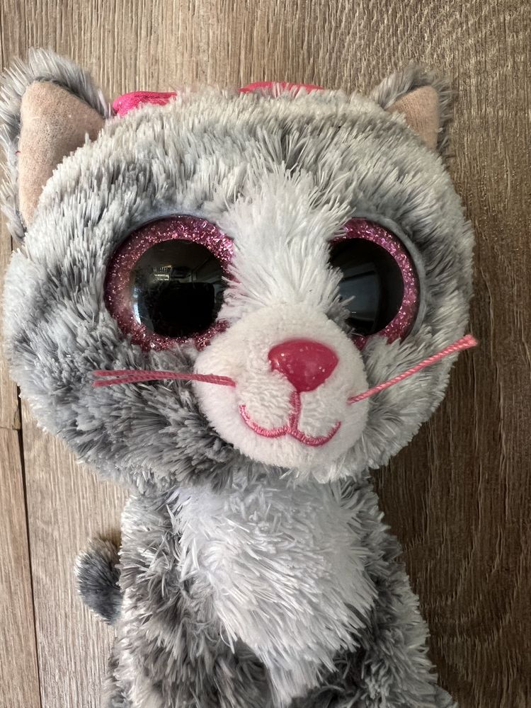 Глазастик, М’яке кошеня 15 см, ty Beanie Boos кішечка, кошка