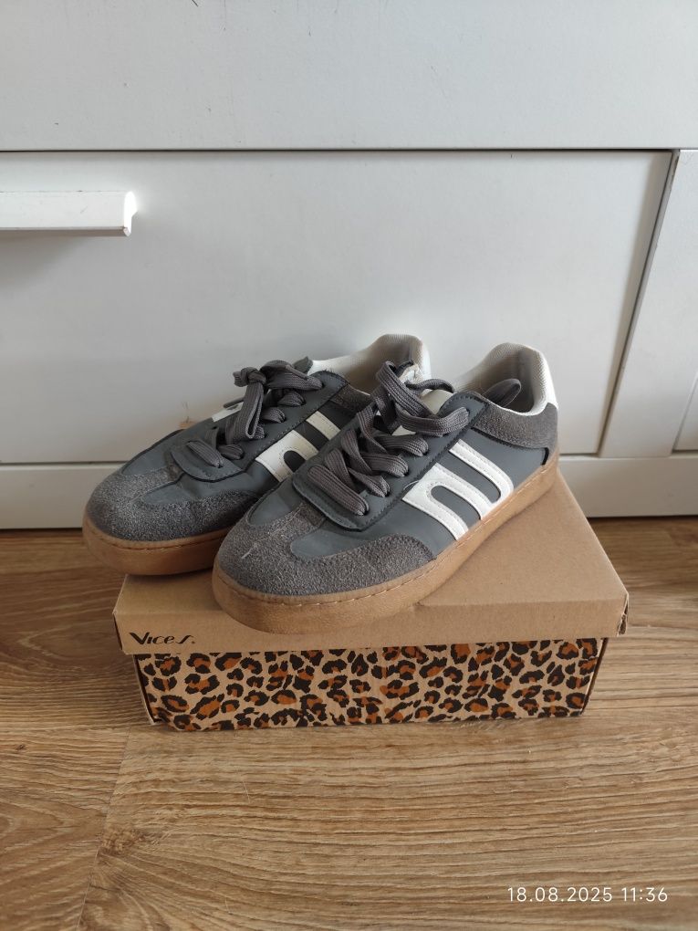 Buty trampki ala samby szare House gratis