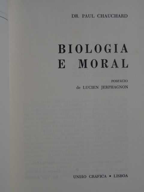 Biologia e Moral de Paul Chauchard