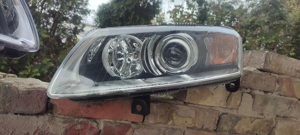 Фари передні Ауді А6 С6 лінзи DEPO стан нових передние фари Audi A6 C6