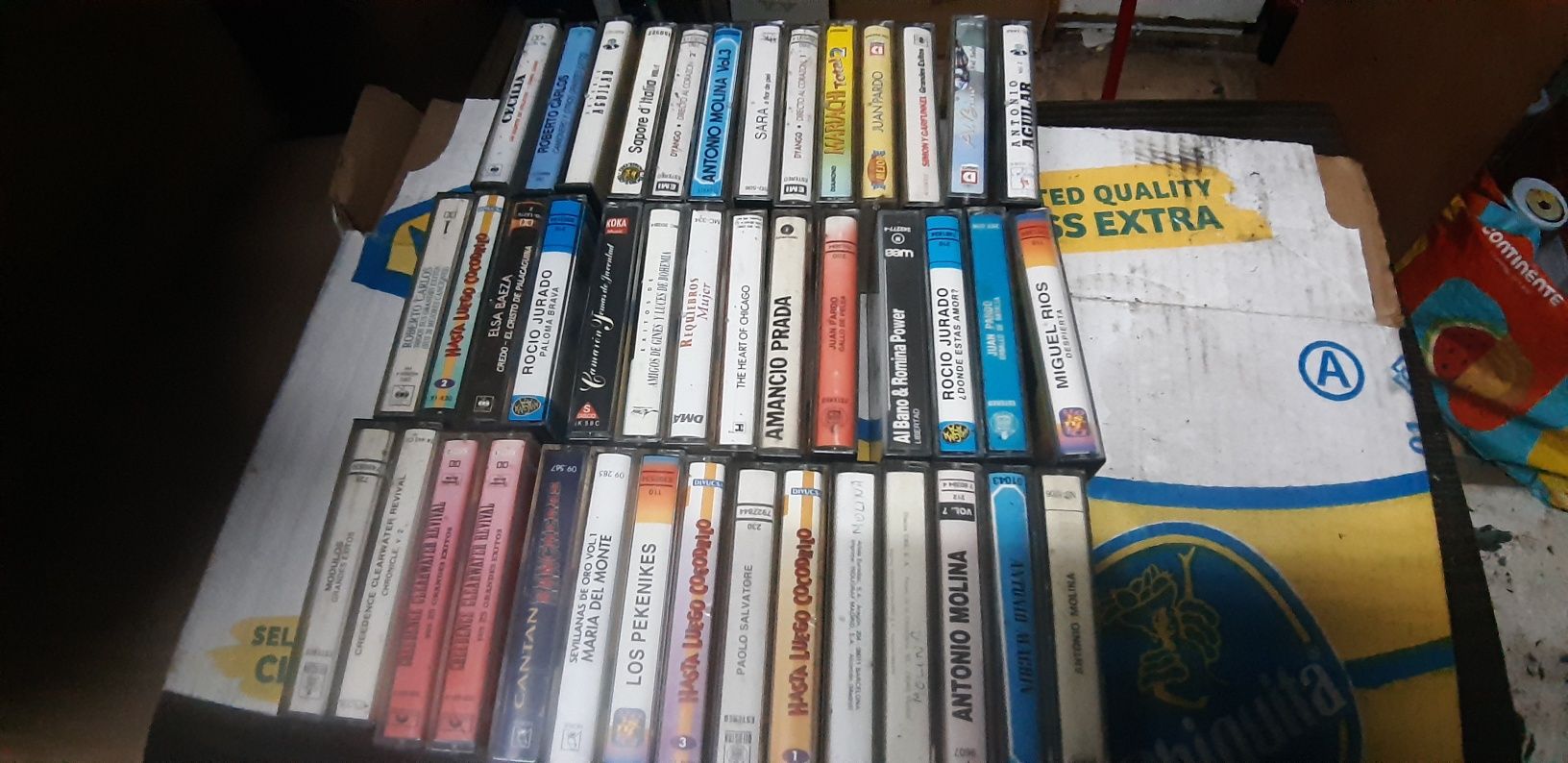 Cassetes originais e gravações