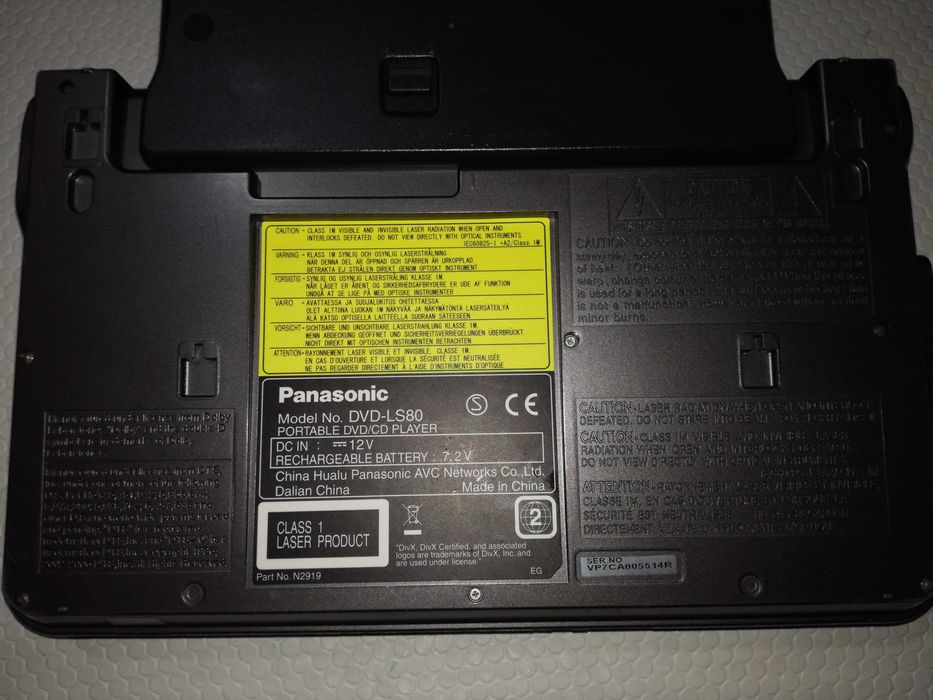 DVD portátil Panasonic LS80