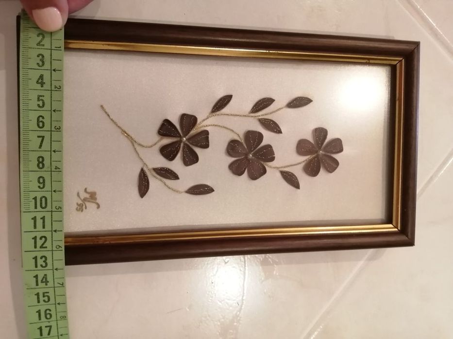 Quadro em Casca de Castanha