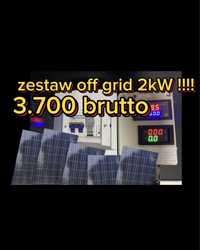 Fotowoltaika zestaw off grid 2kw