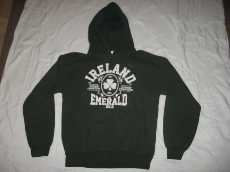 bluza dresowa dres hoodie kaptur Ireland Irlandia koniczyna S