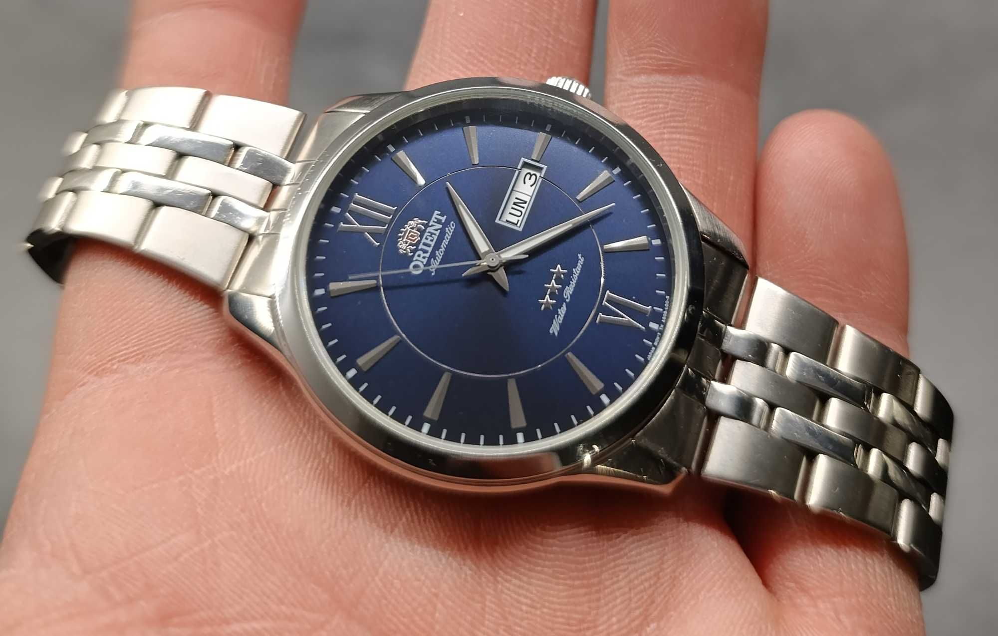 Bardzo fajny zegarek męski Orient Automatic three stars, klasyk