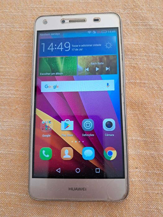 Huawei antigo funcional com pequena racha no ecrã