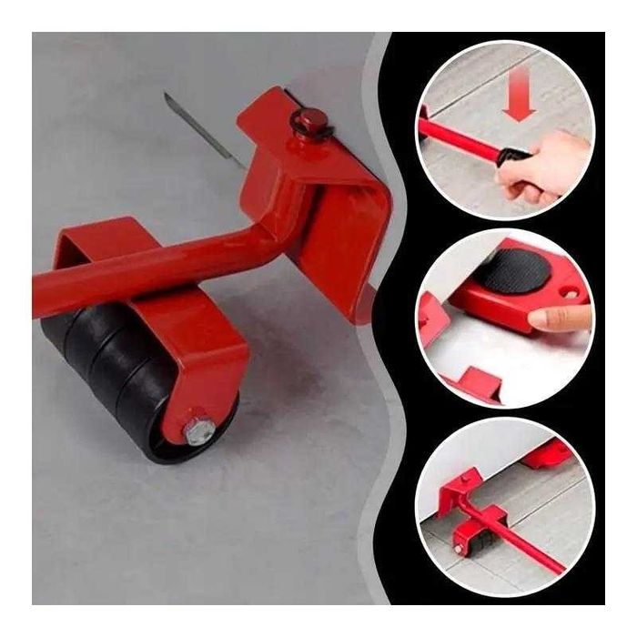 Zestaw do przesuwania mebli i ciężkich sprzętów.