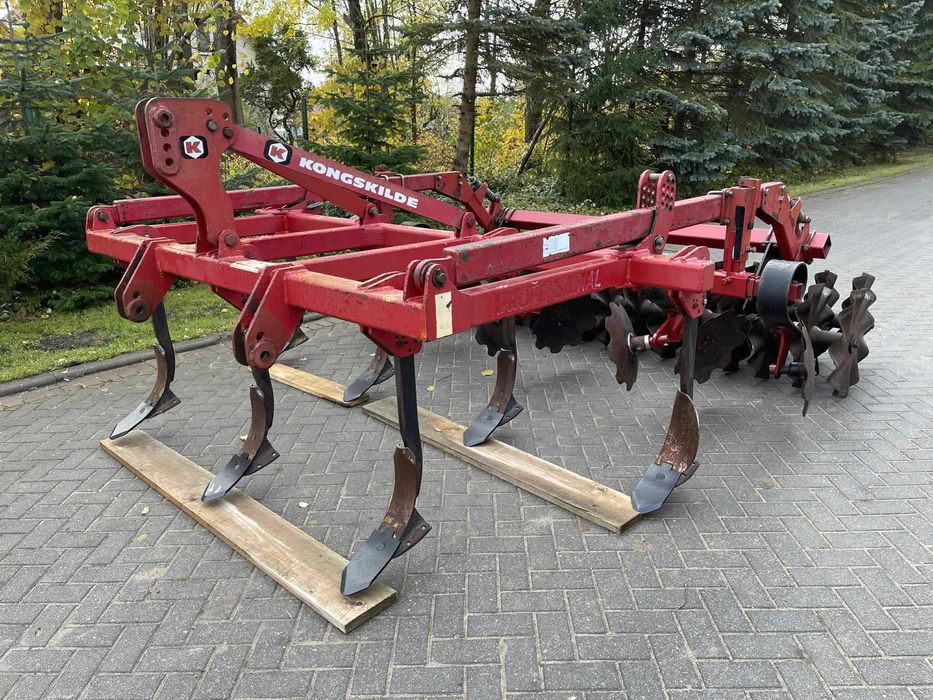Agregat Ścierniskowy Bezorkowy Uprawowy Kongskilde 3m wał Twin Disc