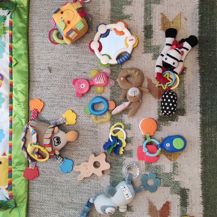 Mata edukacyjna Fisher-Price z grającą papugą