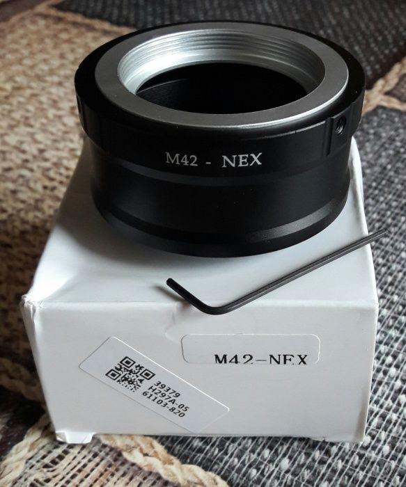 М42-NEX Адаптер, переходник SONY E ( Nex ) м39 (m42,m39) сони е некс